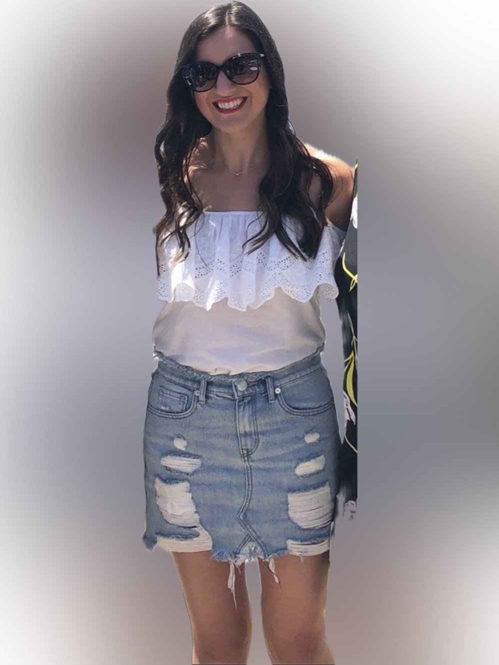 Express denim skirt